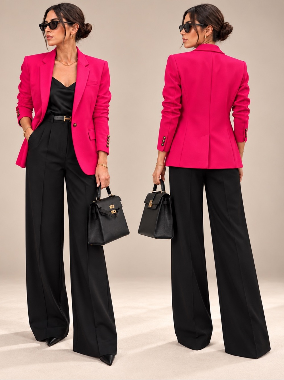 J.Crew Regent Hot Pink Blazer Tailored Single Button Barbiecore Career Formal 4